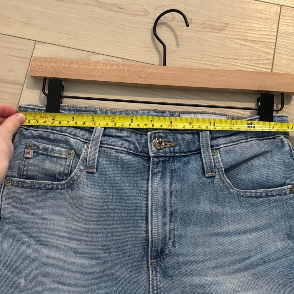 AG Adriano Goldschmied Denim‎ Jeans Womens Light Wash Frayed Hem Cropped